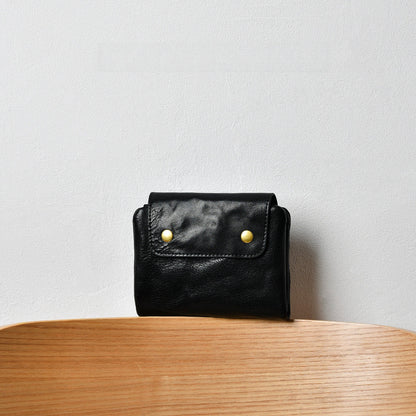 Retro Handmade Leather Short Wallet