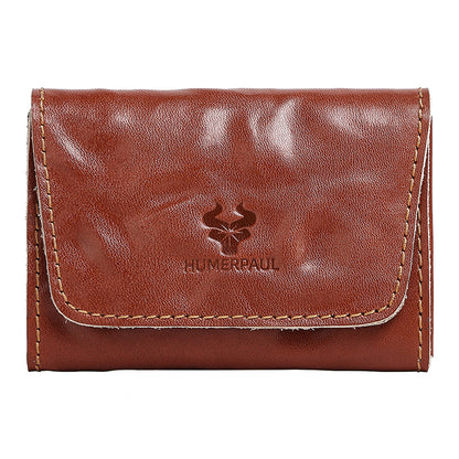 Vintage Leather Handmade Card Wallet