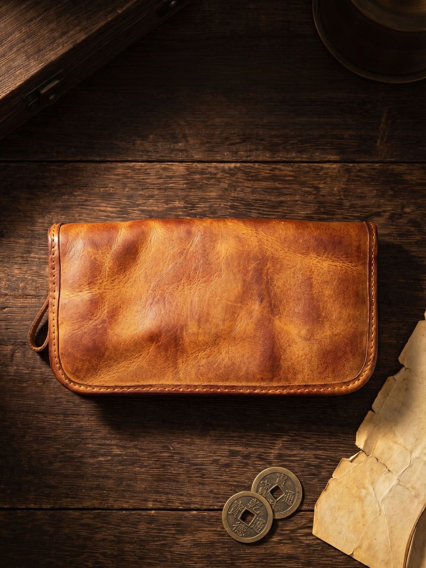 Retro Handmade Leather Wallet Multi-card Slots Wallet