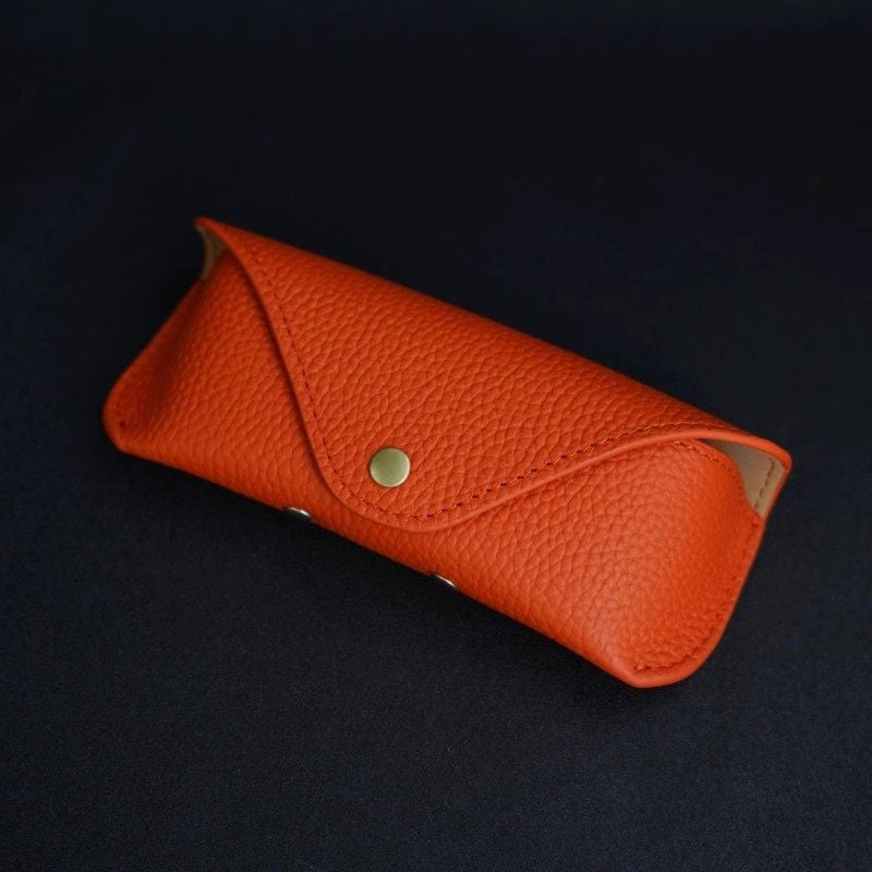 Retro Tanned Leather Glasses Case