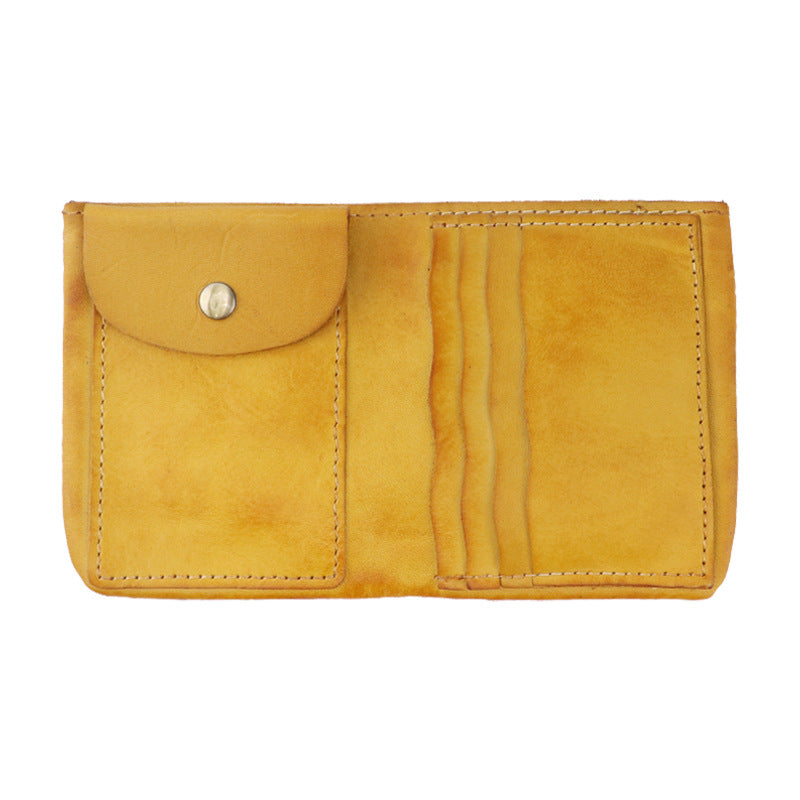 Retro Handmade Tanned Leather Wallet