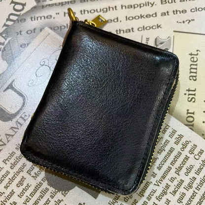 Vintage Leather Handmade Card Wallet