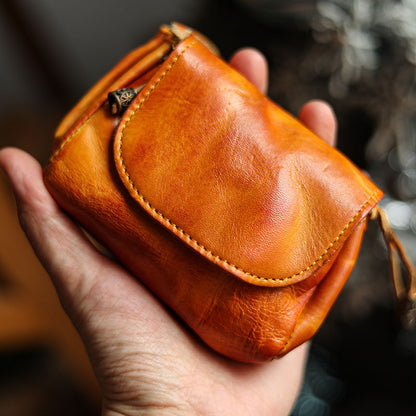 Retro Handmade Leather Card Holders Wallet