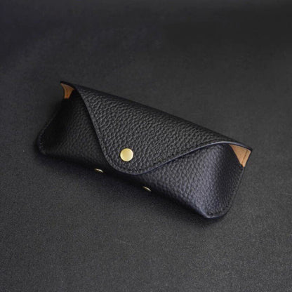 Retro Tanned Leather Glasses Case