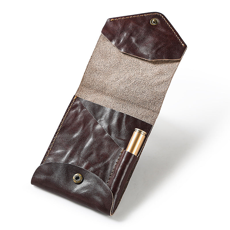Retro Leather Multifunctional Compact Wallet
