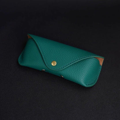 Retro Tanned Leather Glasses Case
